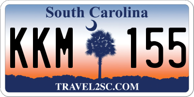 SC license plate KKM155