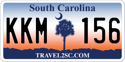 SC license plate KKM156
