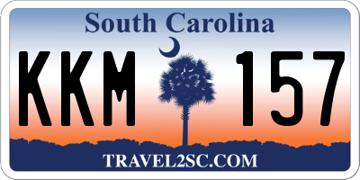 SC license plate KKM157