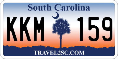 SC license plate KKM159