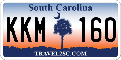 SC license plate KKM160