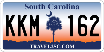 SC license plate KKM162