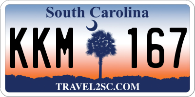 SC license plate KKM167