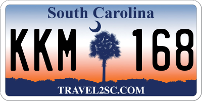 SC license plate KKM168