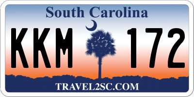 SC license plate KKM172