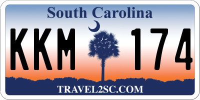 SC license plate KKM174