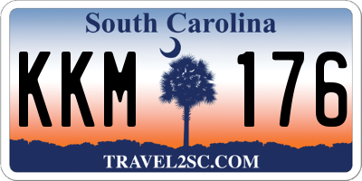 SC license plate KKM176