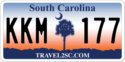 SC license plate KKM177
