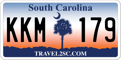 SC license plate KKM179