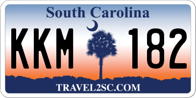 SC license plate KKM182
