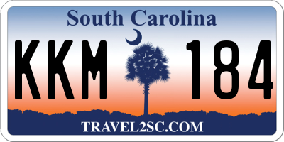SC license plate KKM184