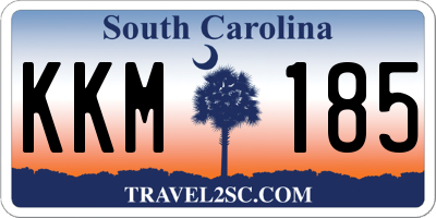 SC license plate KKM185