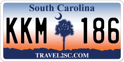 SC license plate KKM186