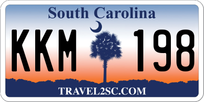 SC license plate KKM198