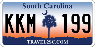 SC license plate KKM199