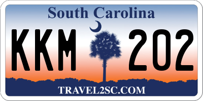 SC license plate KKM202