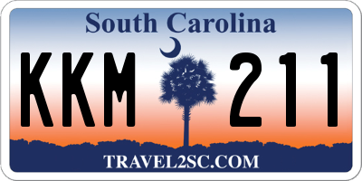 SC license plate KKM211
