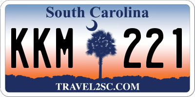 SC license plate KKM221
