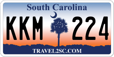 SC license plate KKM224