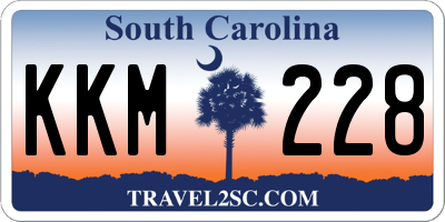 SC license plate KKM228