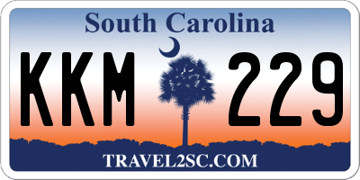 SC license plate KKM229