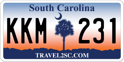 SC license plate KKM231
