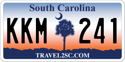 SC license plate KKM241