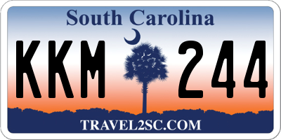 SC license plate KKM244