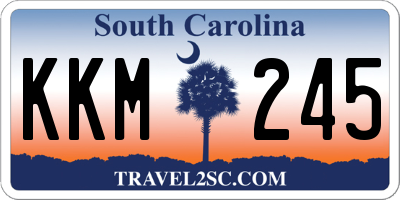 SC license plate KKM245