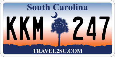 SC license plate KKM247