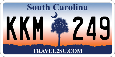 SC license plate KKM249