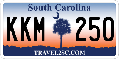 SC license plate KKM250