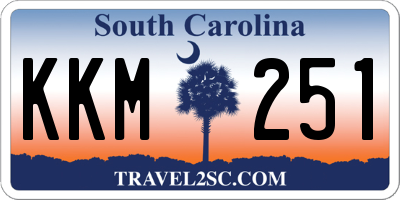 SC license plate KKM251