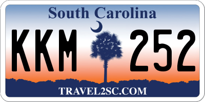 SC license plate KKM252