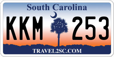 SC license plate KKM253