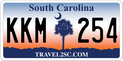 SC license plate KKM254
