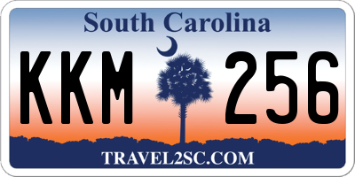 SC license plate KKM256