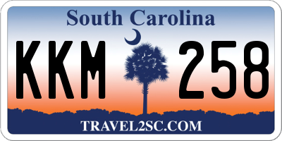 SC license plate KKM258