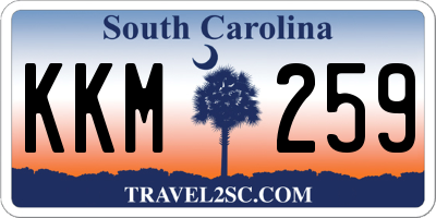 SC license plate KKM259