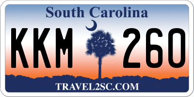 SC license plate KKM260