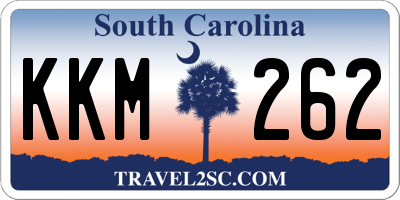 SC license plate KKM262