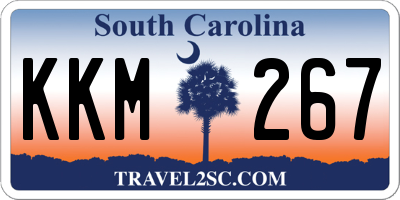 SC license plate KKM267