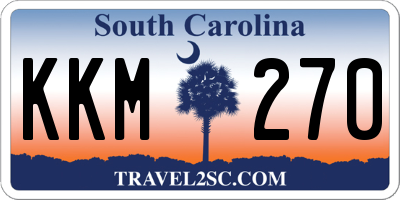 SC license plate KKM270