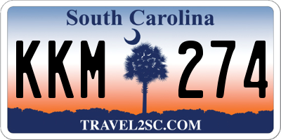 SC license plate KKM274