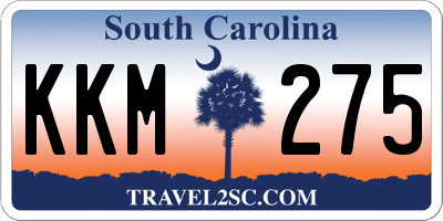 SC license plate KKM275