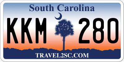 SC license plate KKM280