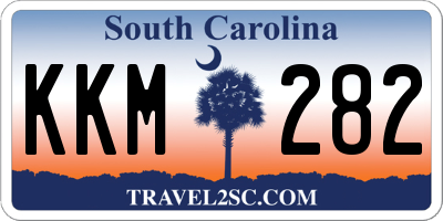 SC license plate KKM282