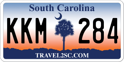 SC license plate KKM284