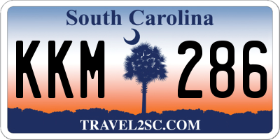 SC license plate KKM286