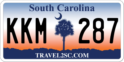 SC license plate KKM287